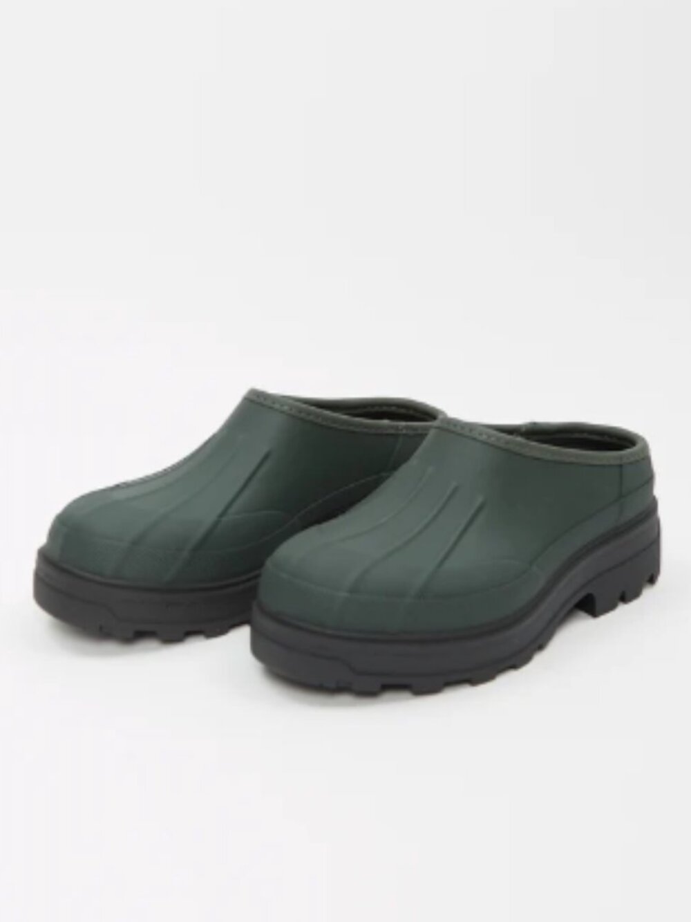 KASSL Editions x Tretorn Eefje Clogs – Moss Green – Size 39